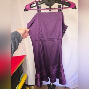 #47 Silky Purple Mini Dress
